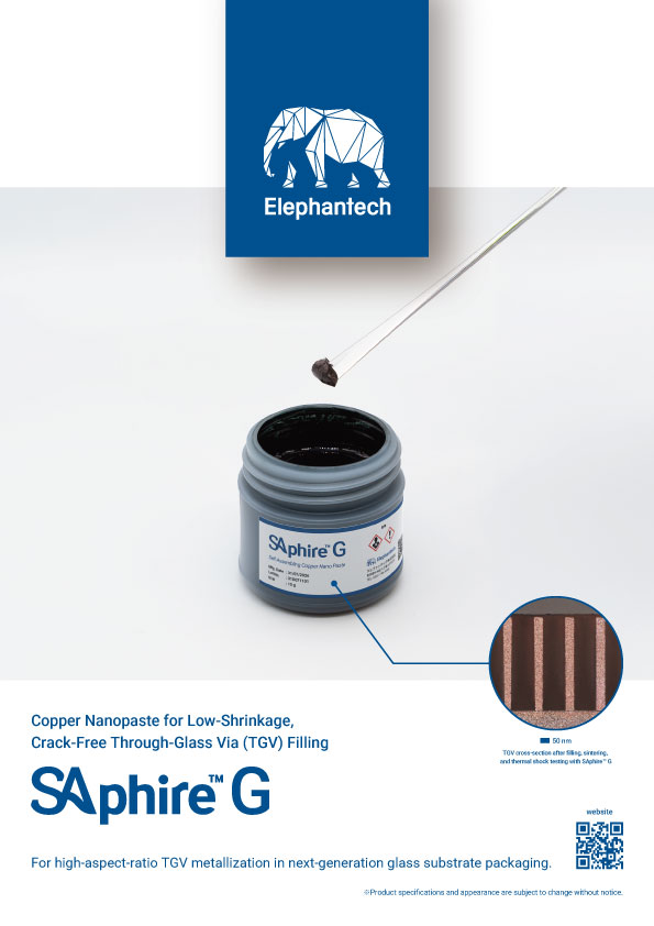 Copper nanopaste for Through-Glass Via (TGV) filling