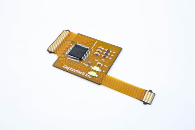 P-Flex® Flexible Circuits mounted with a QFP